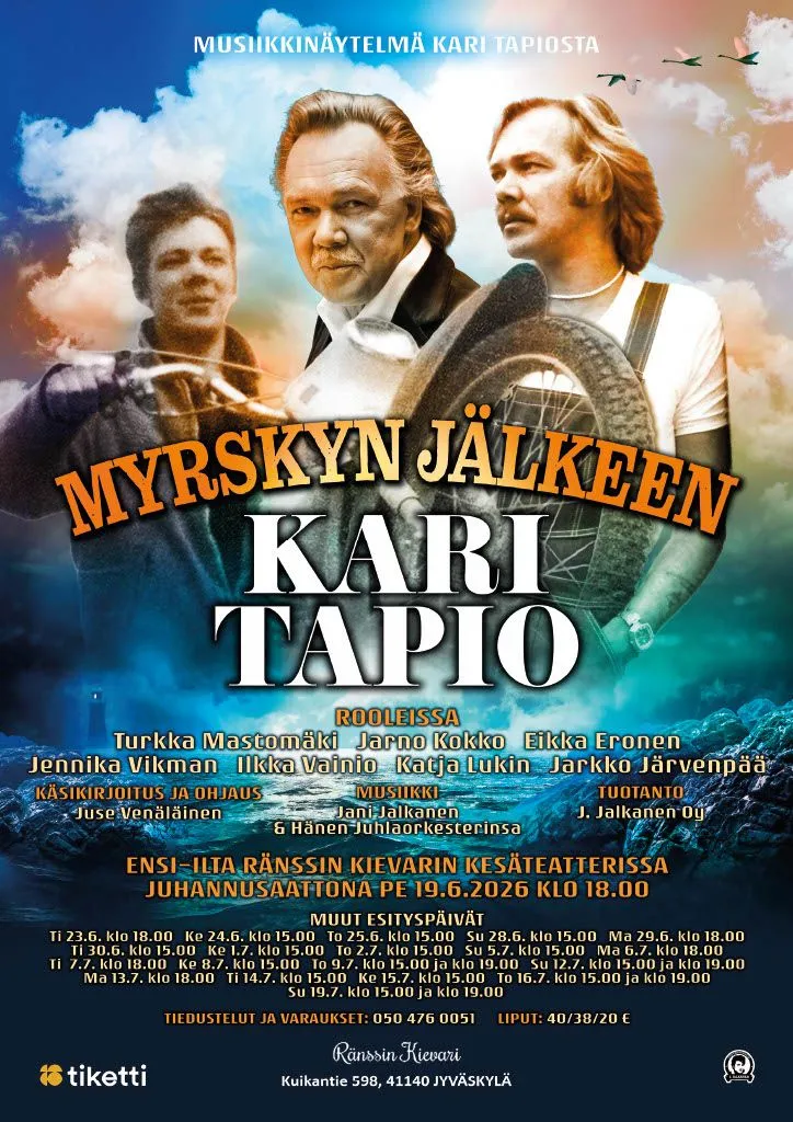 5.7.2026 Ränssin Kievarin kesäteatteri, MYRSKYN JÄLKEEN